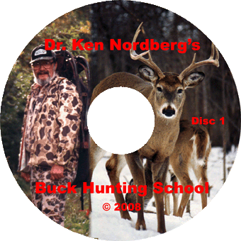 An image showing the first DVD from Doc's Buck Hunting School DVDs.
