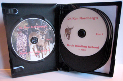 The DVD  artwork for Dr. Ken Nordberg's Buck Hunting School