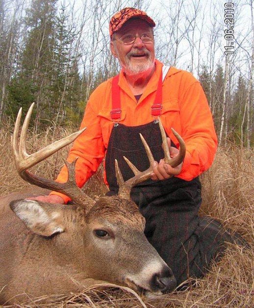 Dr. Ken Nordberg with a wolf-country 10-point buck (2010)