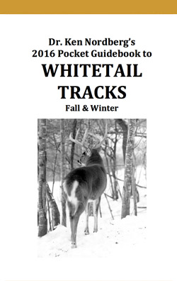 Amazon ebook, Dr. Ken Nordberg's 2016 Pocket Guidebook to Whitetail Tracks, Fall and Winter